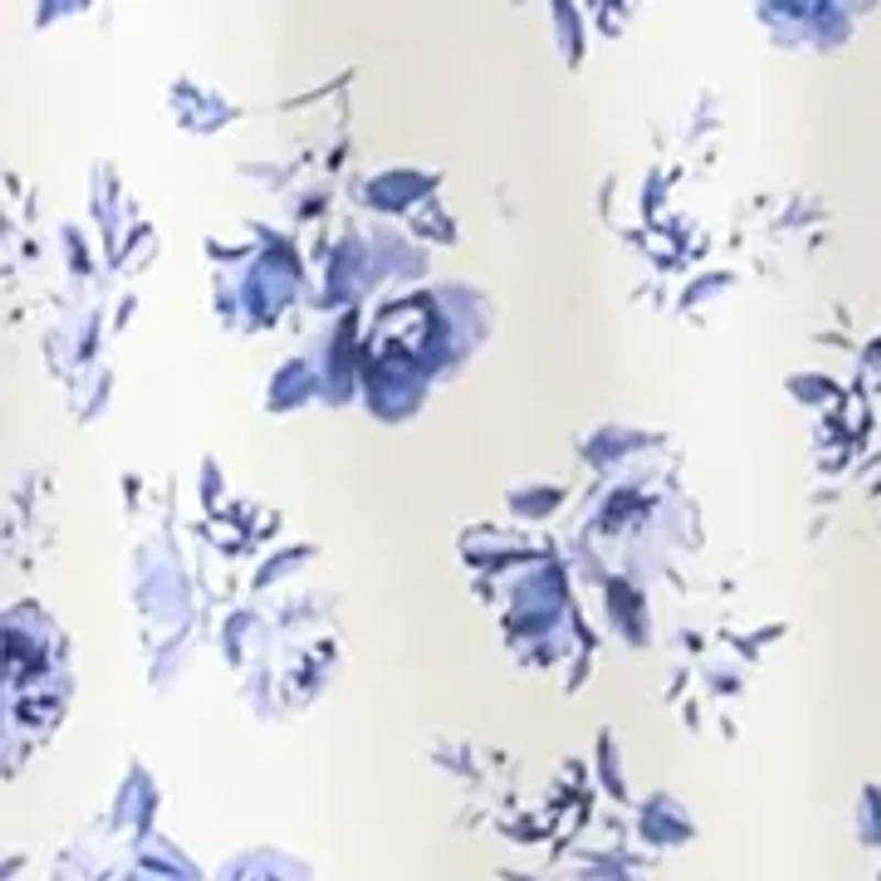 Women's Linen Challis Printed Mini Dress