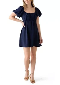 Women's Puff Sleeve Mini Dress