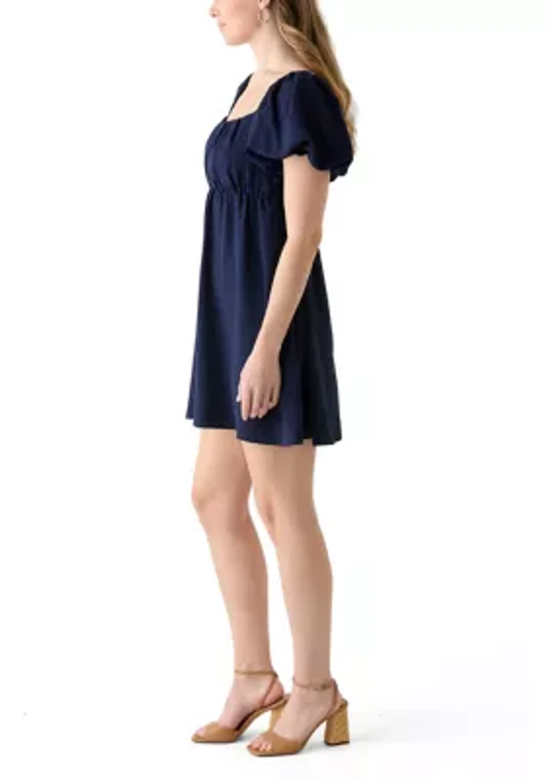 Women's Puff Sleeve Mini Dress