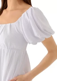 Women's Puff Sleeve Mini Dress
