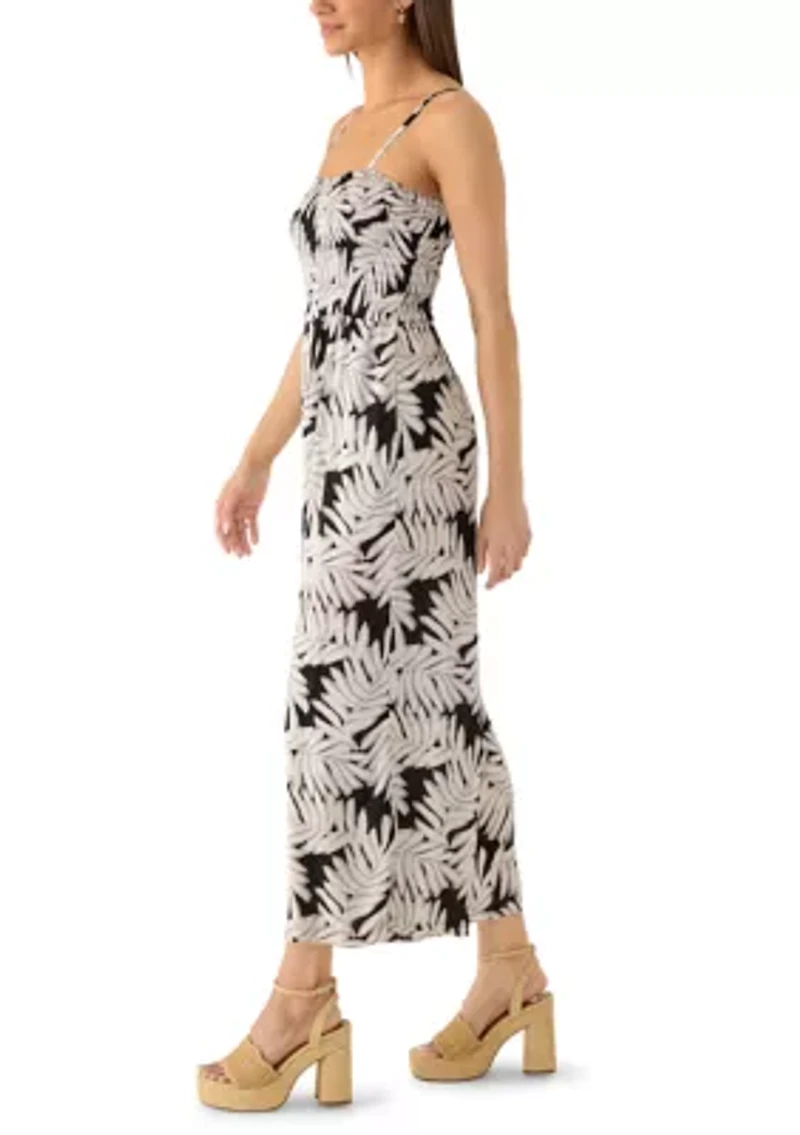 Women's Smocked Bodice Print Jumpsuit
