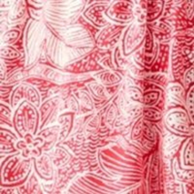 Women's Printed Rayon Challis Mini Dress