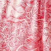 Women's Printed Rayon Challis Mini Dress