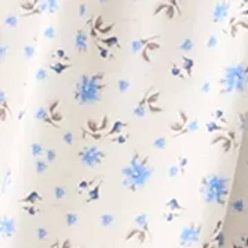 Women's Printed Challis Mini Dress