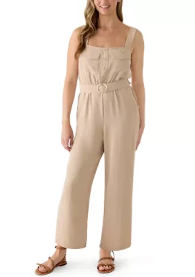 Women's Wide Leg Two Pocket Jumpsuit