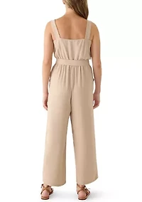 Women's Wide Leg Two Pocket Jumpsuit