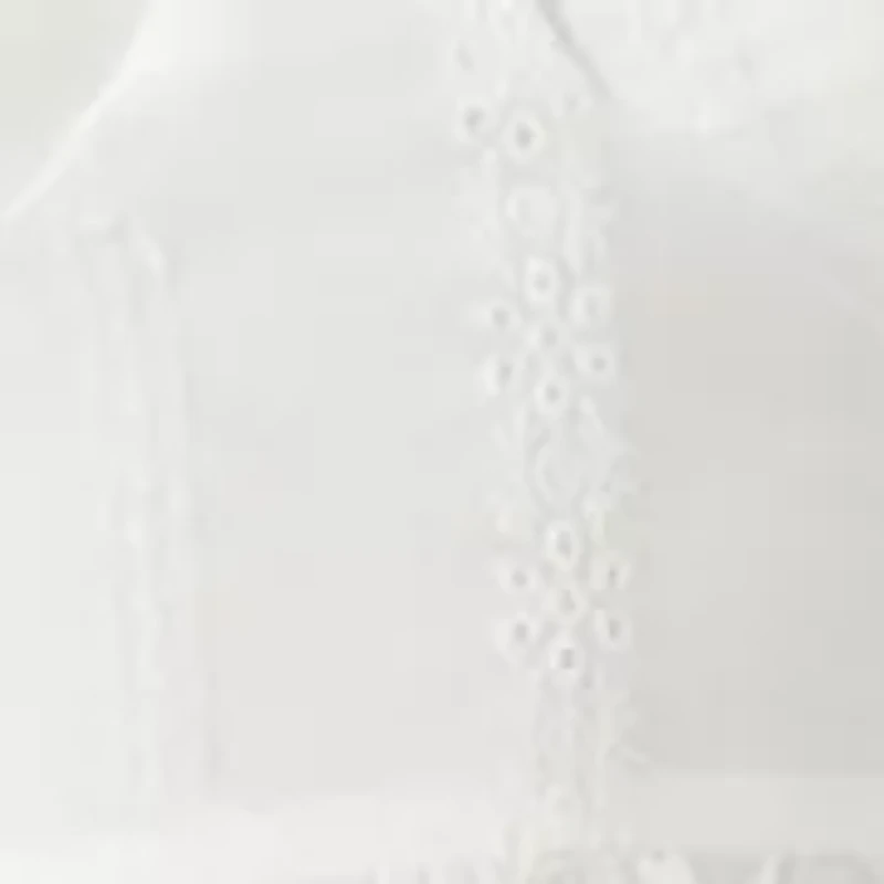 Women's Sleeveless Sweetheart Eyelet Midi Dress