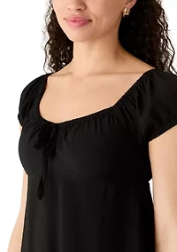 Women's Cap Sleeve Short Dress