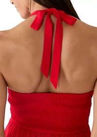 Women's Halter Neck Midi Dress