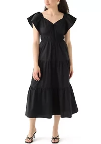 Women's Poplin Midi Dress