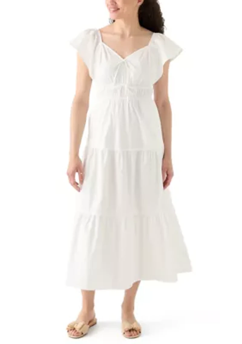 Women's Poplin Midi Dress