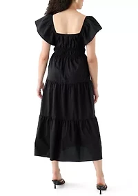 Women's Poplin Midi Dress