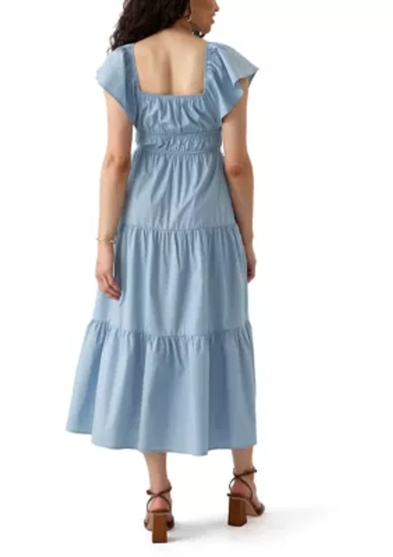 Women's Poplin Midi Dress