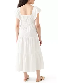 Women's Poplin Midi Dress