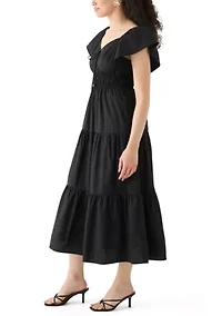 Women's Poplin Midi Dress