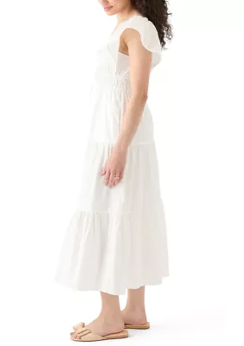 Women's Poplin Midi Dress