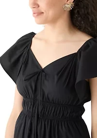Women's Poplin Midi Dress