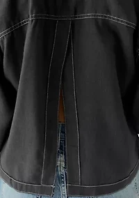 Women's Contrast Stitch Button Down Shirt