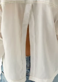 Women's Contrast Stitch Button Down Shirt