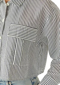 Women's Cropped Button Down Shirt