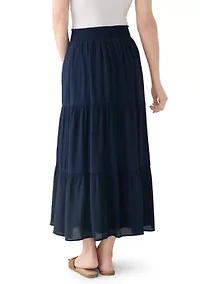 Women's Gauze Tier Maxi Skirt