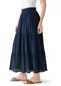 Women's Gauze Tier Maxi Skirt