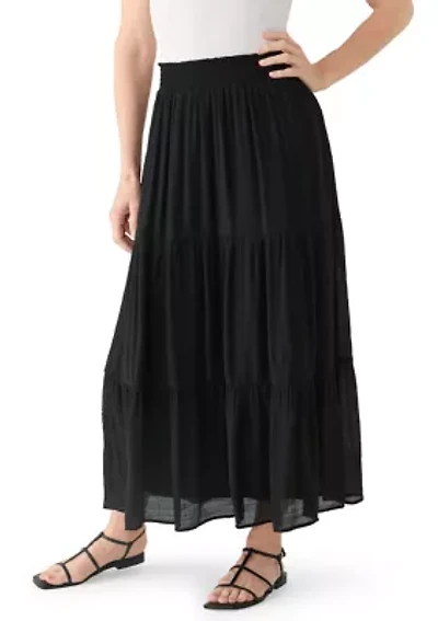 Women's Gauze Tier Maxi Skirt