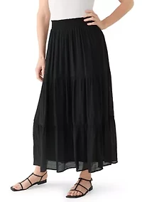 Women's Gauze Tier Maxi Skirt