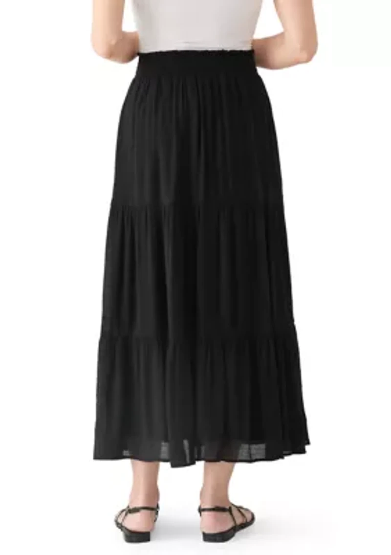 Women's Gauze Tier Maxi Skirt