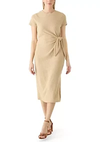 Women's Midi Side Tie Dress