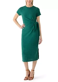 Women's Midi Side Tie Dress