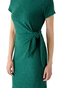 Women's Midi Side Tie Dress