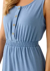 Women's Button Down Cargo Jumpsuit