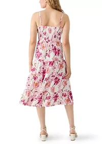 Women's Sleeveless Tiered Midi Dress