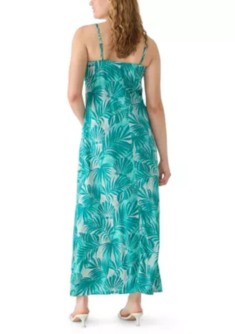 Women's Sleeveless Square Neck A-Line Dress