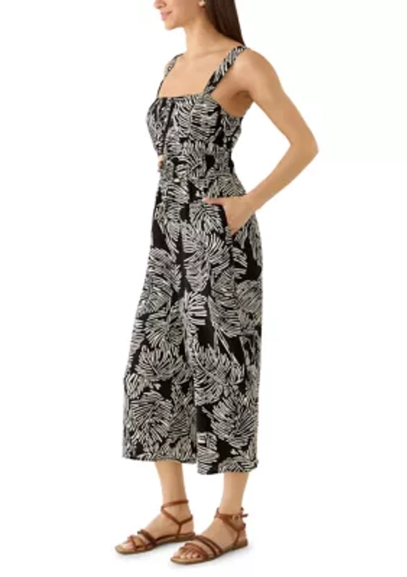 Women's Beaded Print Jumpsuit