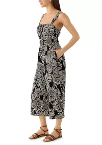 Women's Beaded Print Jumpsuit