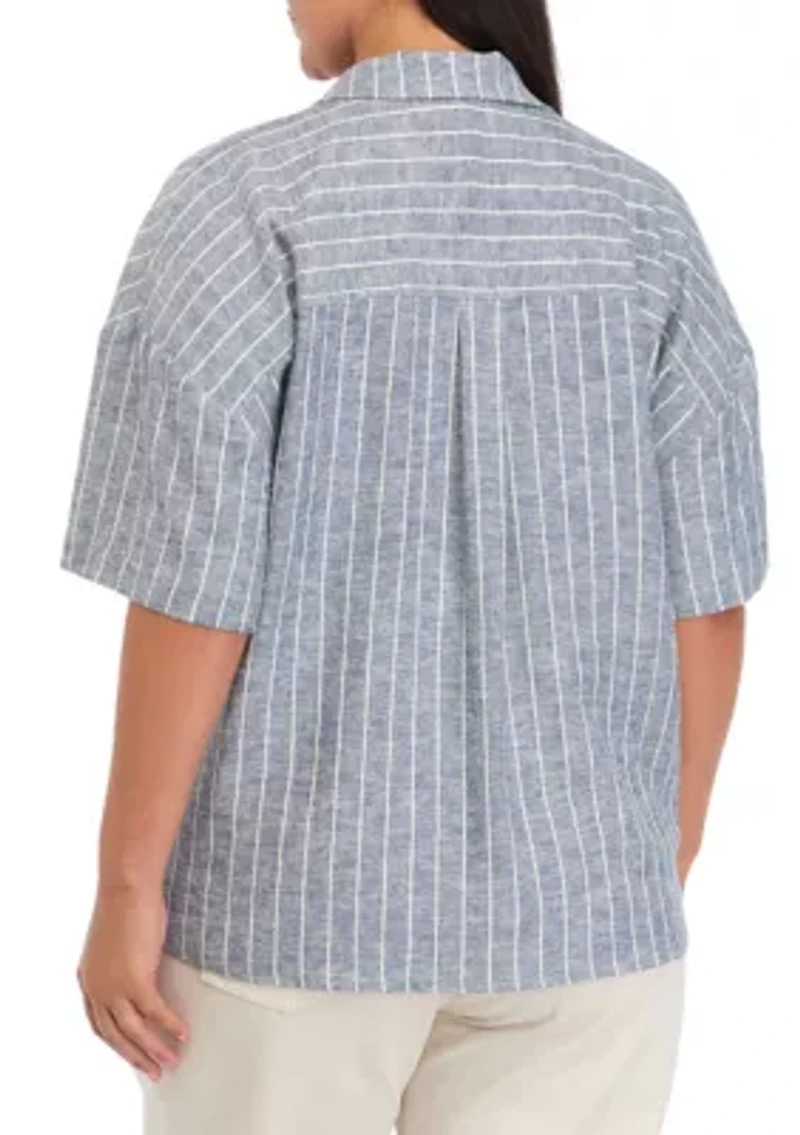 Plus Wrap Twist Front Top