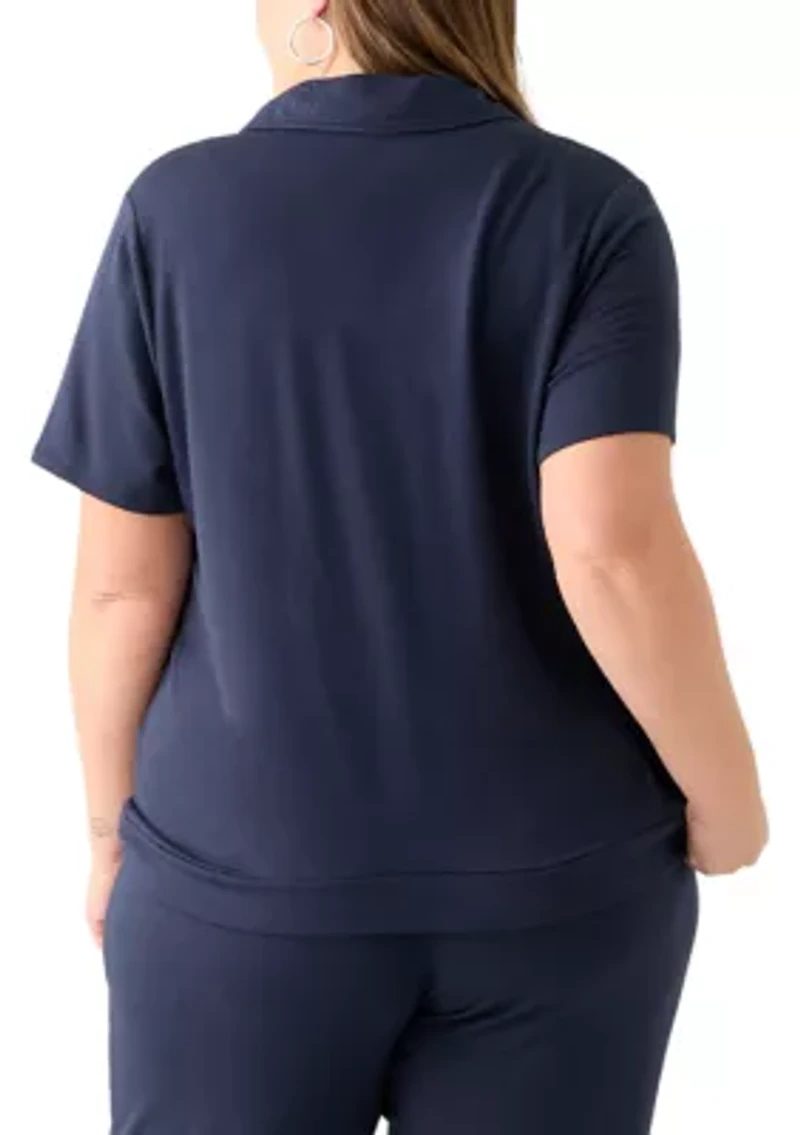 Plus Short Sleeve Knit T-Shirt