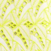 Women's Spaghetti Strap Neon Embroidered Dress