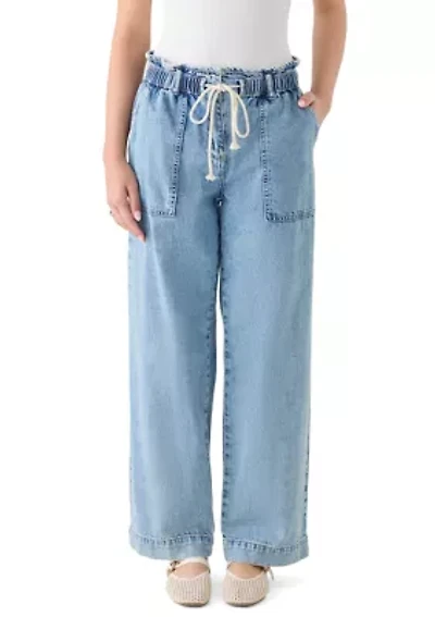 Women's Drawstring Wide Leg Pants