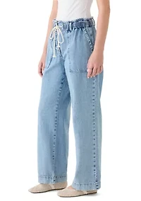 Women's Drawstring Wide Leg Pants