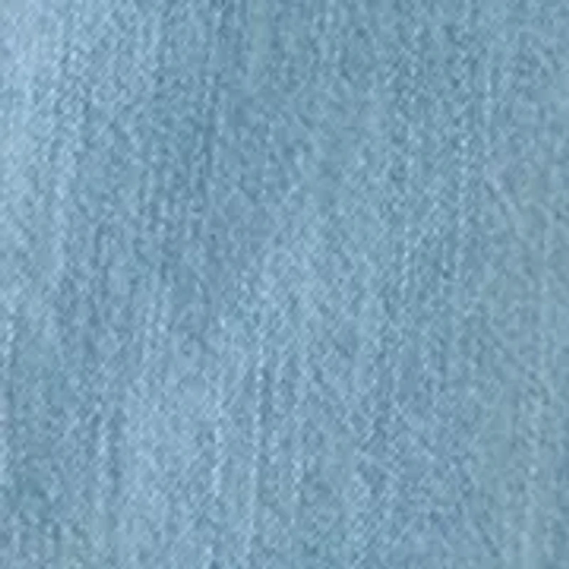 Women's Button Front Short Puff Sleeve Denim Shirt