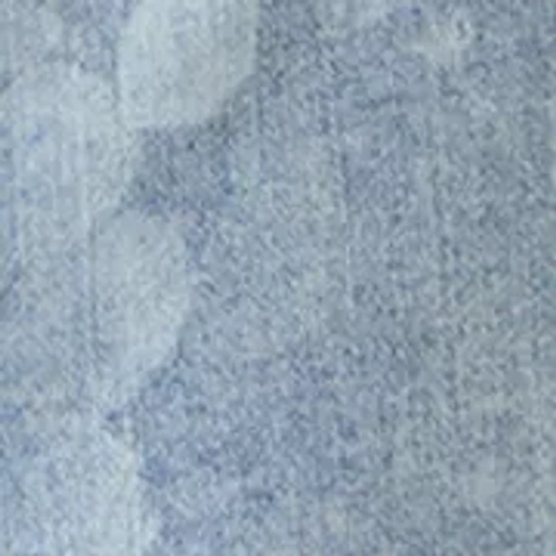 Women's Button Front Long Sleeve Printed Denim Shirt