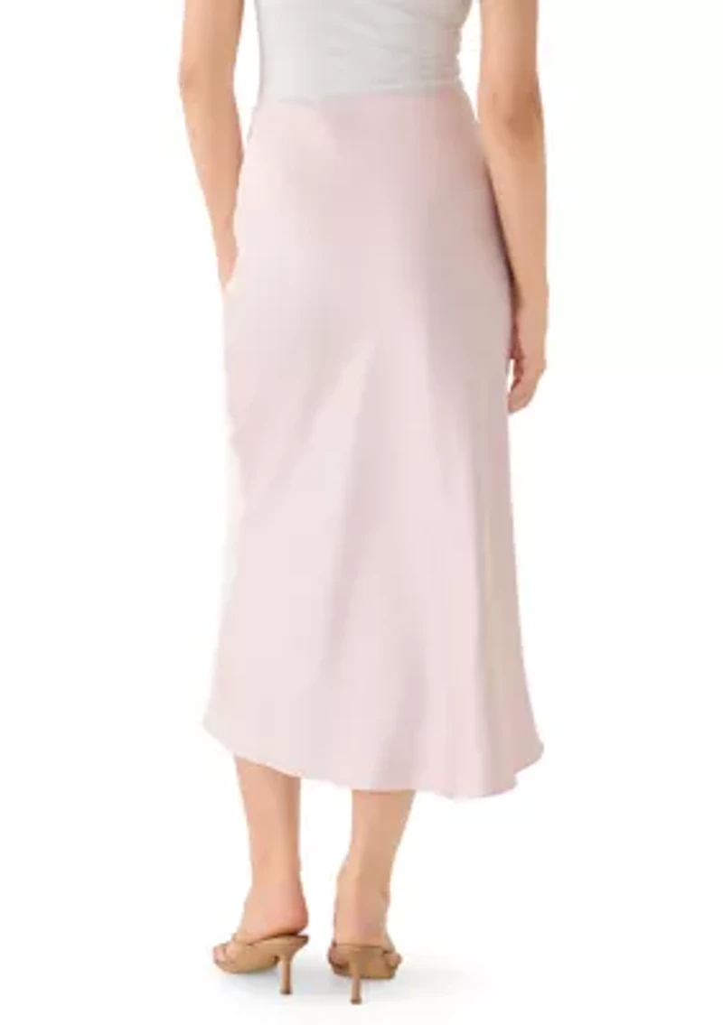 Women's Pull On Satin Maxi Skirt