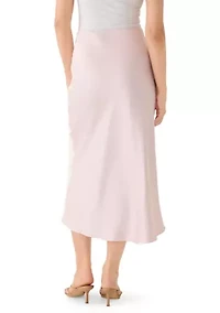 Women's Pull On Satin Maxi Skirt
