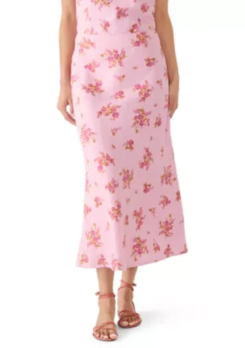 Women's Pull On Lace A-Line Midi Skirt