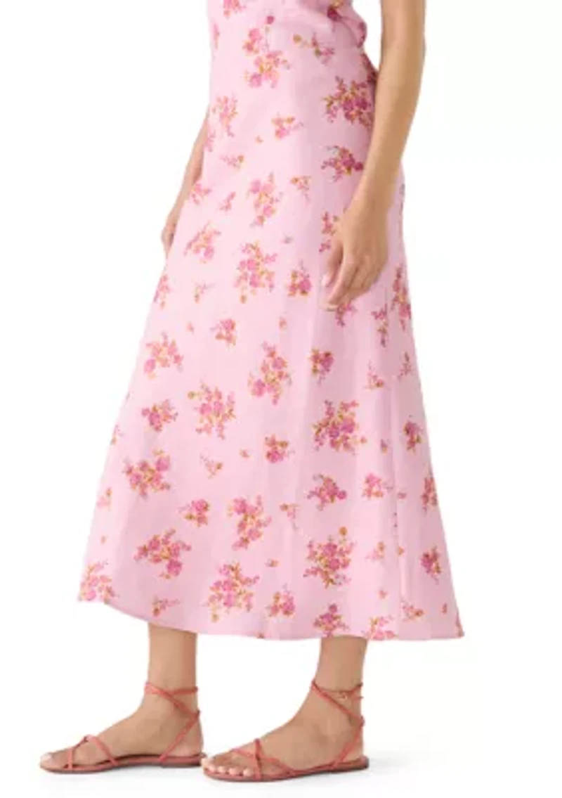 Women's Pull On Lace A-Line Midi Skirt