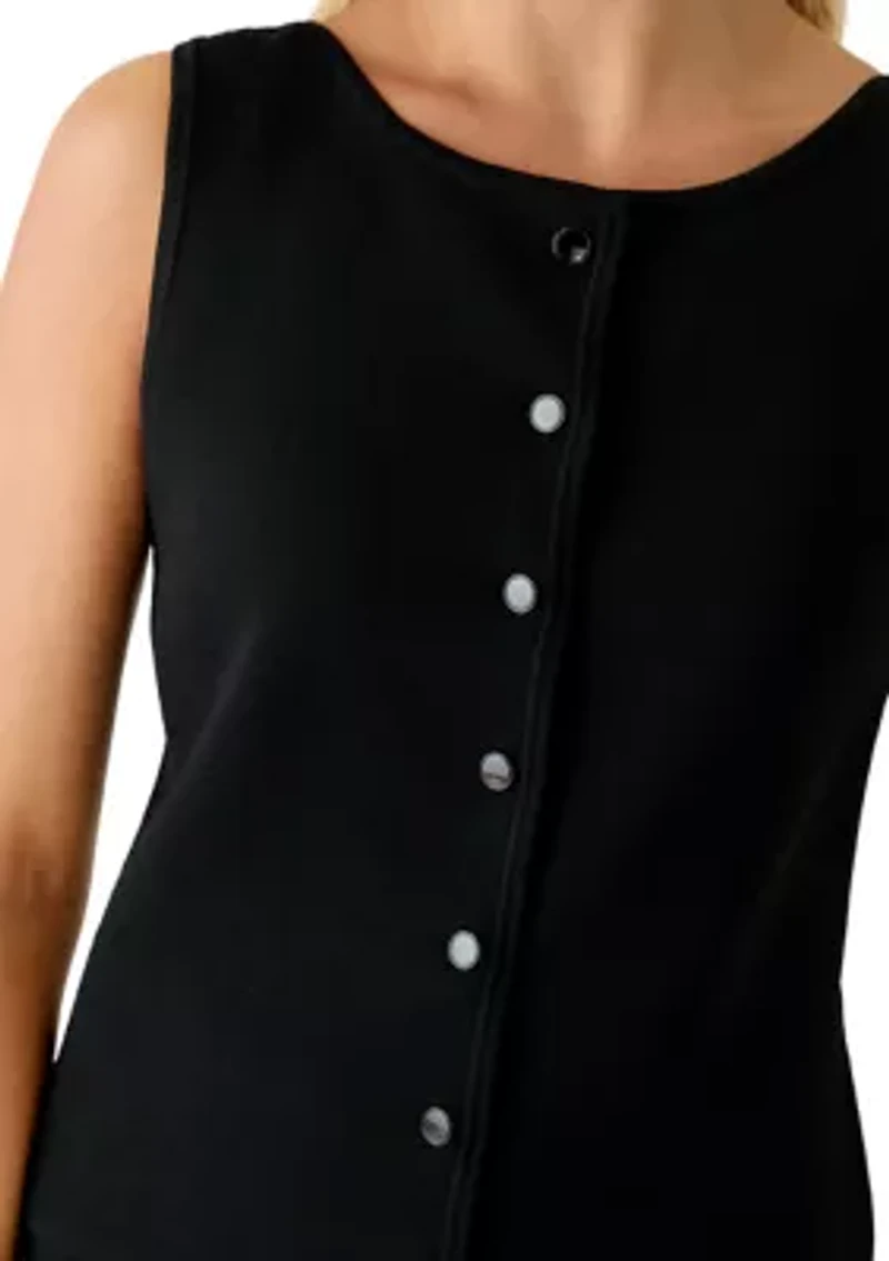 Women's Sleeveless Cardigan and Skirt Set