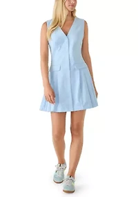 Women's Sleeveless V-Neck Mini Dress